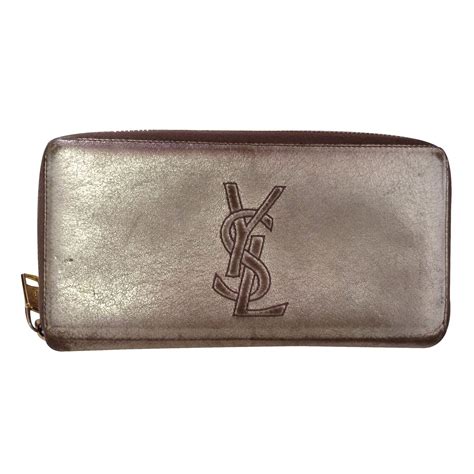 yves saint laurent leather wallet|vintage yves saint laurent wallet.